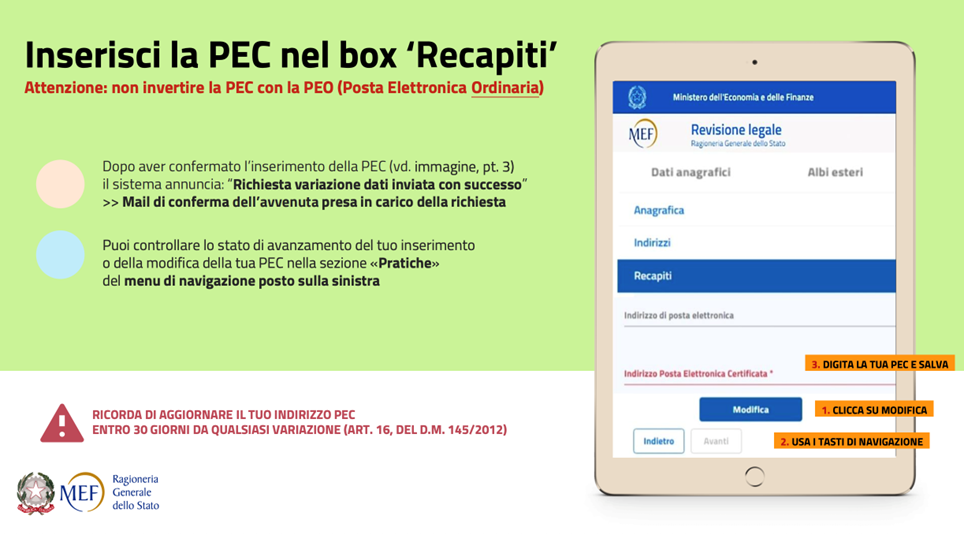 3 Obbligo PEC MEF