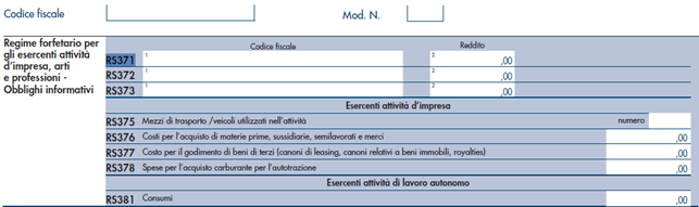 controlli accessi brevi forfettario quadro rs
